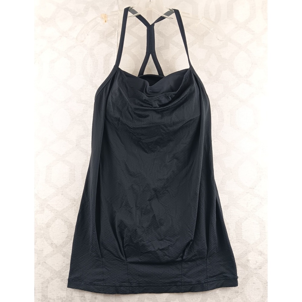 Lululemon Black‎ Crisscross Back Athletic Tank Top Women's Size 4